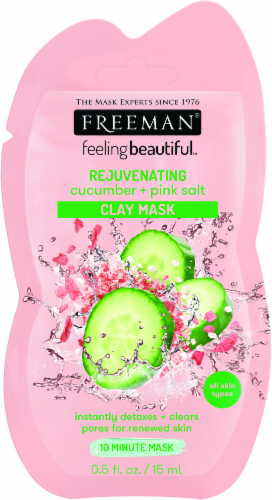 Freeman® Rejuvenating Cucumber & Pink Salt Clay Mask Perspective: front