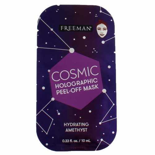 Freeman® Hydrating Amethyst Cosmic Holographic Peel-Off Mask Perspective: front