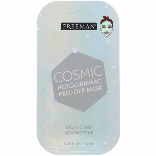 Freeman Balancing Moonstone Cosmic Holographic Peel-Off Mask Perspective: front