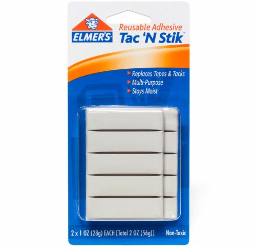 Elmer's Tac 'n Stik Reusable Adhesive Putty 2oz- Perspective: front