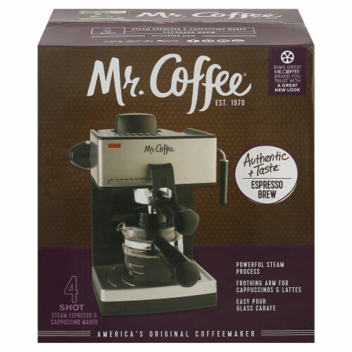 Mr. Coffee® Steam Espresso and Cappuccino Maker Perspective: front