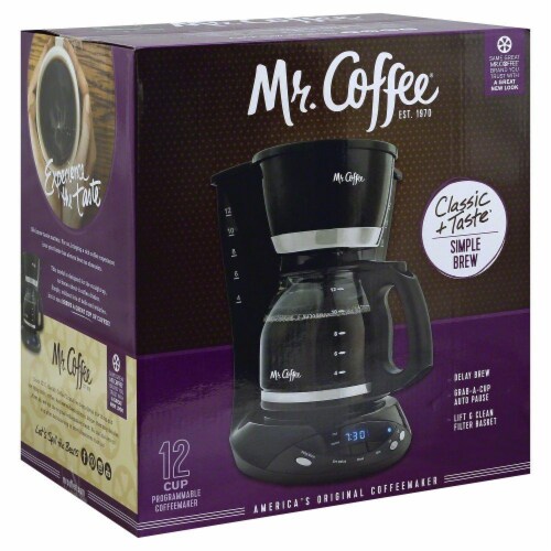 Mr. Coffee® Programmable 12-Cup Coffee Maker - Black, 1 ct - Ralphs