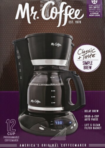 Mr. Coffee® 12-Cup Programmable Coffeemaker, Brew Now or Later