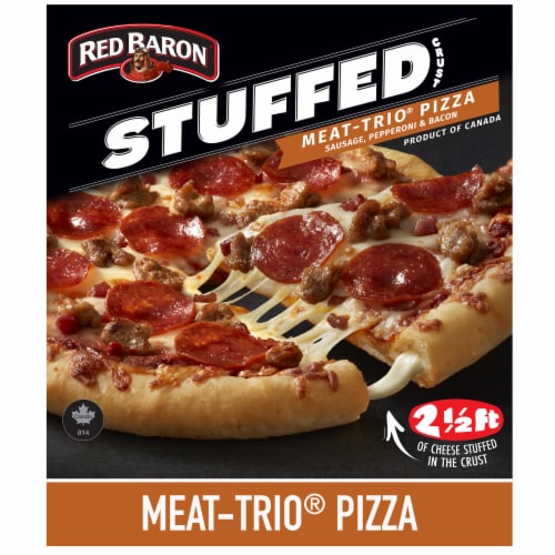 Red Baron Meat Trio Stuffed Crust Frozen Pizza Perspective: front