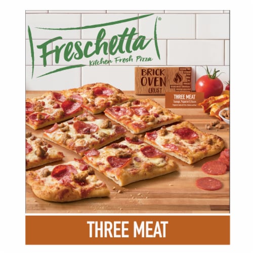 Freschetta Three Meat Medley Brick Oven Crust Frozen Pizza 23 oz