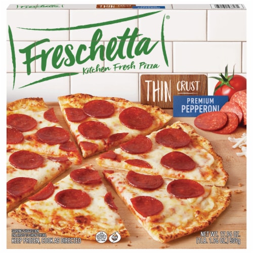 Freschetta® Thin Crust Premium Pepperoni Frozen Pizza Perspective: front