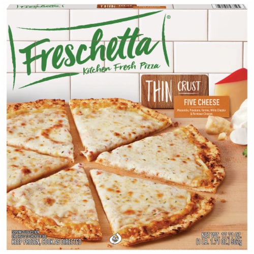 Freschetta Thin Crust Frozen Pizza, Five Cheese