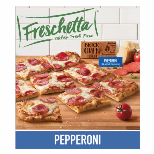 Freschetta Brick Oven Pizza Pepperoni and Italian Style Cheese Perspective: front