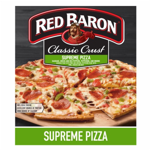 Red Baron Frozen Pizza Classic Crust Supreme, 23.45 oz - Kroger