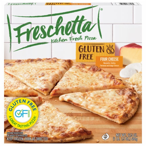 Freschetta Four Cheese Medley Gluten Free Thin Crust Frozen Pizza Perspective: front
