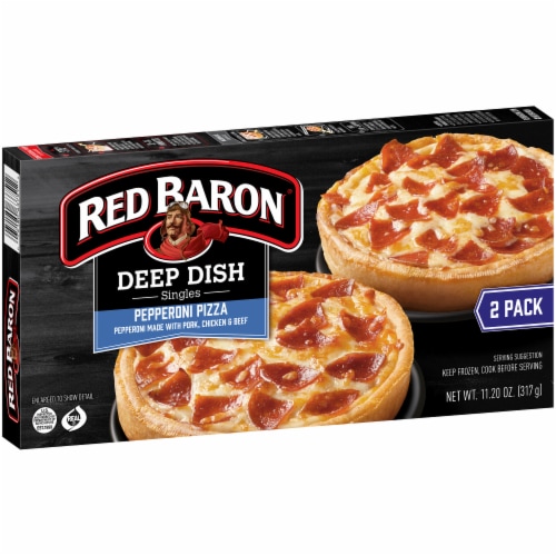 Red Baron® Deep Dish Singles Pepperoni Frozen Pizza, 11.2 oz