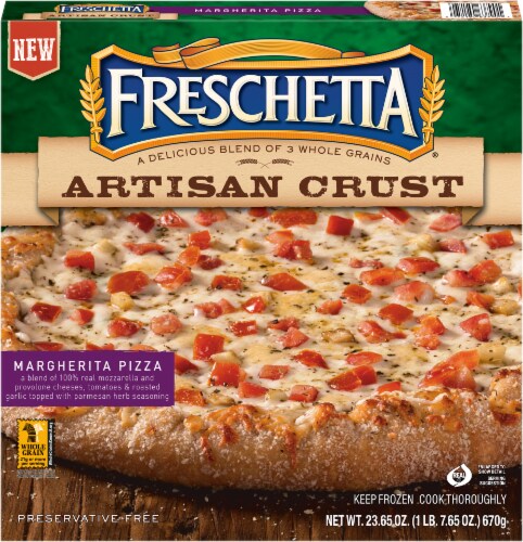 Freschetta Artisan Crust Margherita Pizza Perspective: front