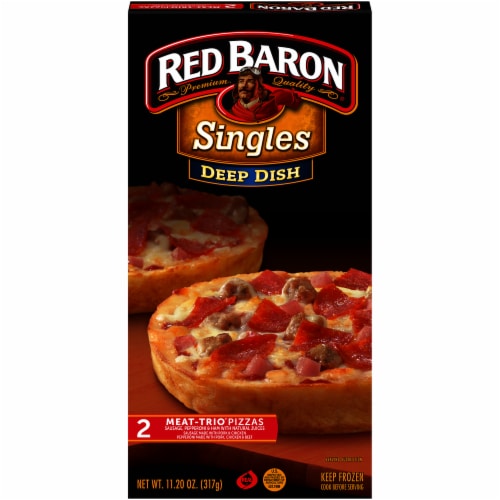 Red Baron French Bread, Pepperoni Pizzas, Singles, 2 Pack