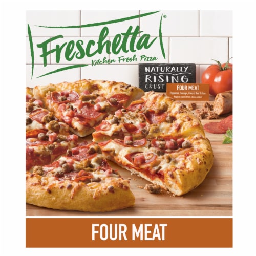 Freschetta® Naturally Rising Crust 4 Meat Frozen Pizza Perspective: front