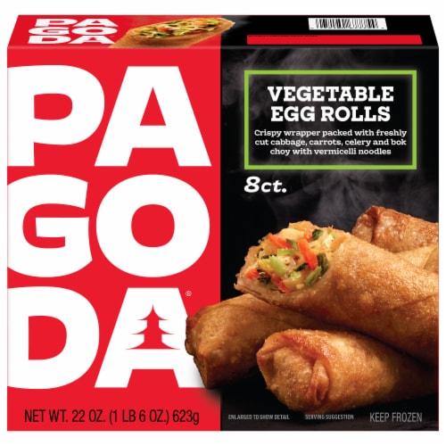 PAGODA® Vegetable Egg Rolls Perspective: front