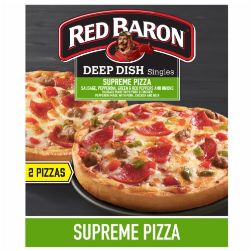 Red Baron Frozen Pizza Deep Dish Singles Supreme