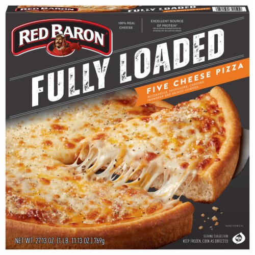 Red Baron® Fully Loaded Five Cheese Frozen Pizza Perspective: front