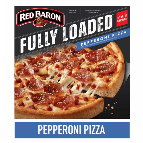 Red Baron® Fully Loaded™ Pepperoni Frozen Pizza Perspective: front