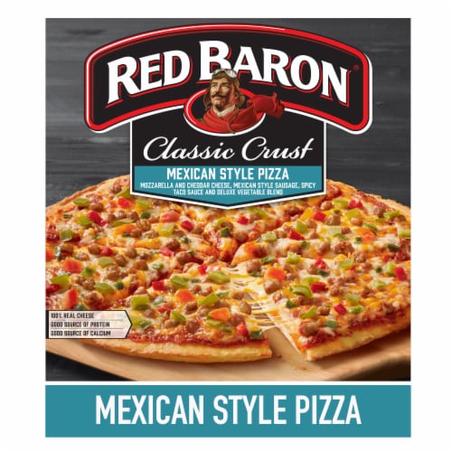 Red Baron Mexican Style Classic Crust Frozen Pizza Perspective: front