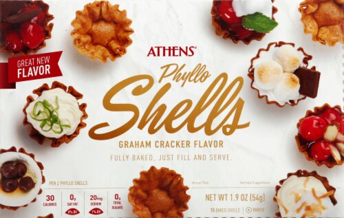 Athens Phyllo Graham Cracker Flavor Crusts Perspective: front