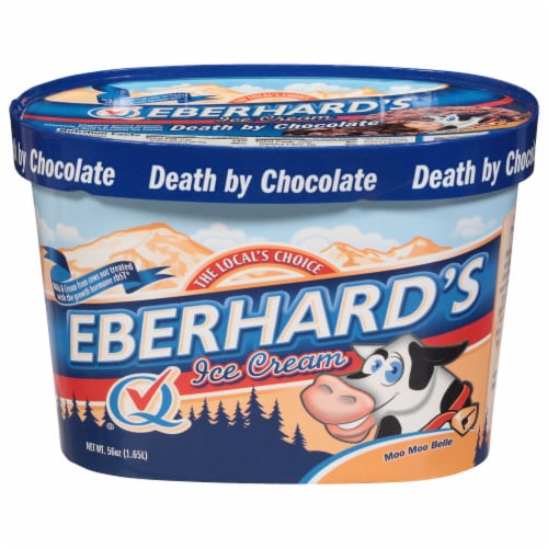 Eberhard's Death By Chocolate Ice Cream Tub Perspective: front