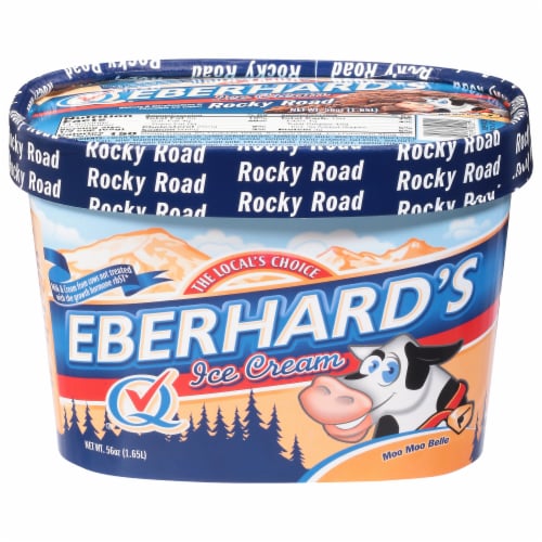 Eberhard's Rocky Road Ice Cream Tub Perspective: front