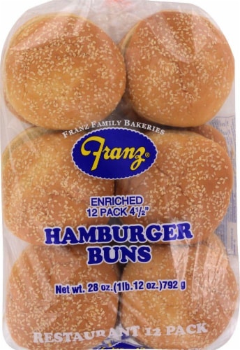 Franz® Enriched Sesame Hamburger Buns Perspective: front