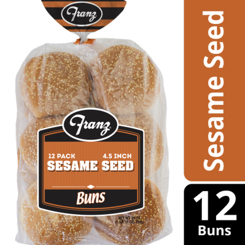 Franz® Sesame Hamburger Bun Perspective: front