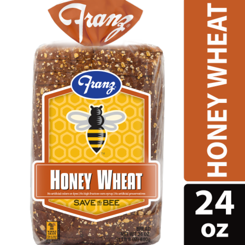 Franz® Save the Bee Honey Wheat Bread Perspective: front