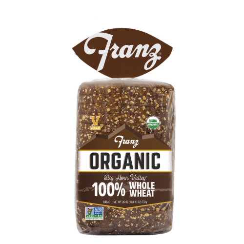 Franz® Organic Big Horn Valley 100% Whole Wheat Bread Perspective: front