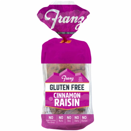 Franz Gluten Free Cinnamon Raisin Bread Perspective: front