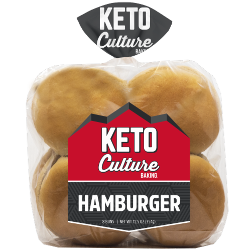 Keto Culture Hamburger Buns Perspective: front