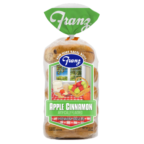 Franz® Apple Cinnamon Premium Bagels Perspective: front
