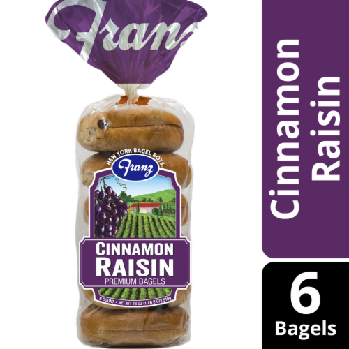 Franz® Cinnamon Raisin Premium Bagels Perspective: front