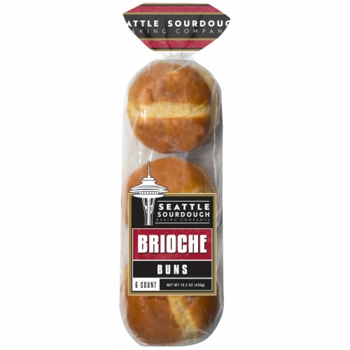 Seattle Sourdough Baking Co. Brioche Buns Perspective: front