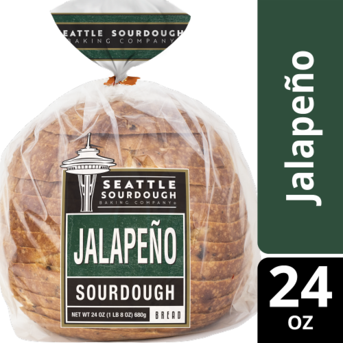 Seattle Sourdough Baking Co.® Jalapeno Sourdough Bread Perspective: front