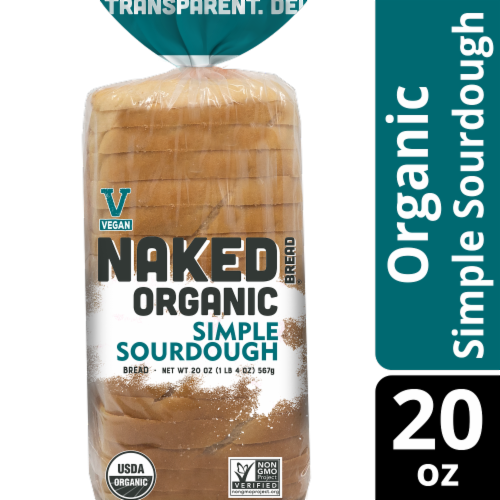 Naked Bread® Organic Simple Sourdough Bread Perspective: front