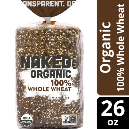 Naked Bread® Organic 100% Whole Wheat Bread Perspective: front