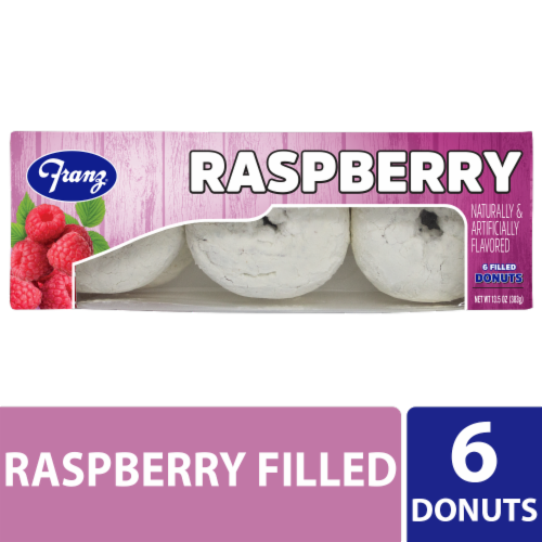 Franz® Powdered Raspberry Filled Donuts Perspective: front