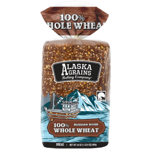 Alaska Grains™ Russian River 100% Whole Wheat Bread Perspective: front