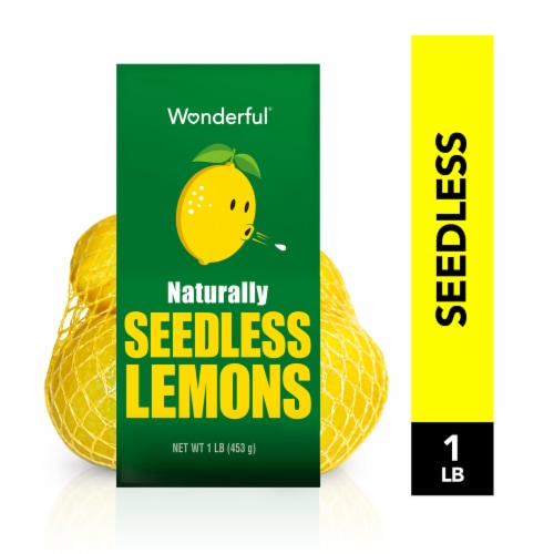 Wonderful Seedless Lemons Perspective: front