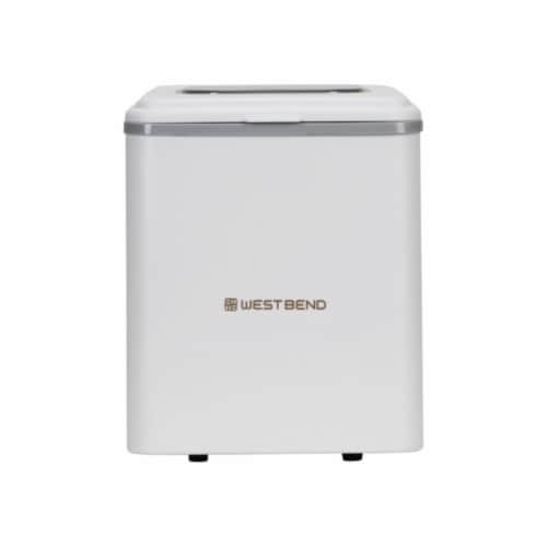 West Bend Timeless Countertop Bullet Ice Maker - White / Gold Perspective: front