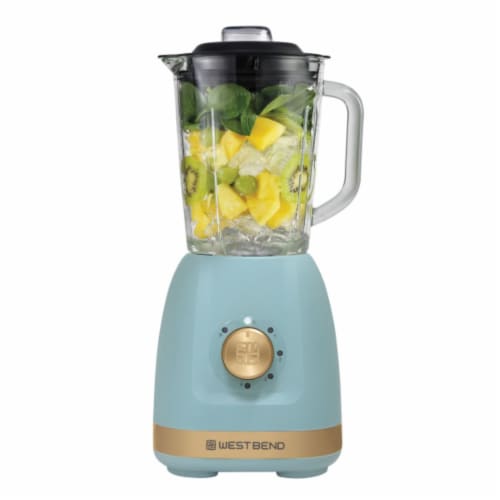 Westbend Timeless Multi-Function Blender - Blue / Gold Perspective: front