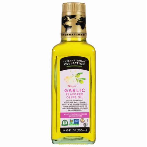 International Collection Garlic Olive Oil Perspective: front