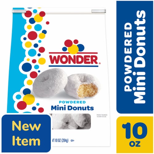 Wonder Mini Powdered Donuts Perspective: front