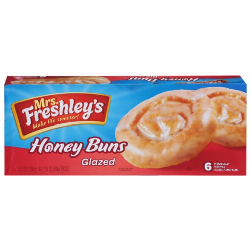 Mrs. Freshley's® Glazed Honey Buns Perspective: front