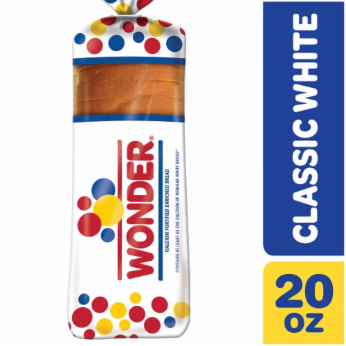 Wonder Bread Classic White Sliced Sandwich Bread Perspective: front