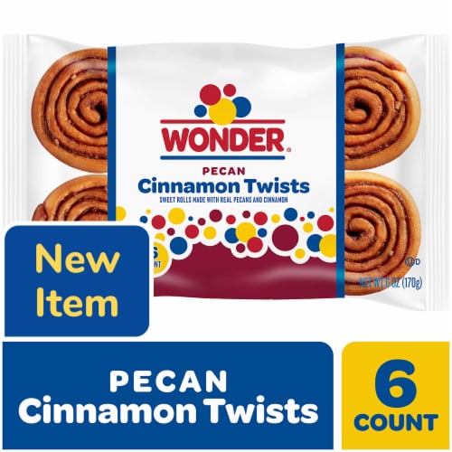 Wonder Cinnamon Twist, Cinnamon and Pecan Baked Pastry Rolls Perspective: front