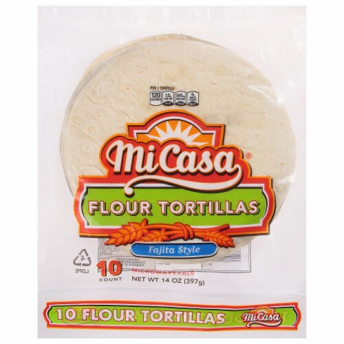Mi Casa® Fajita Style Flour Tortillas Perspective: front