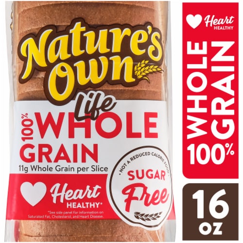 Nature's Own Life 100% Whole Grain Bread Sugar Free Sandwich Bread Perspective: front